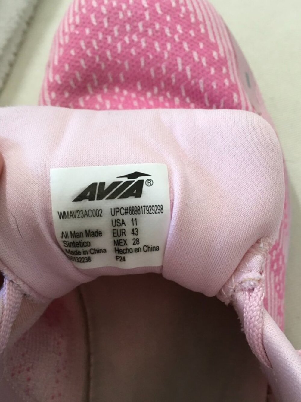 AVIA Women's Air Athletic Sneakers Pink - Picture 7 of 7